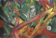 Franz Marc The Monkey (mk34) oil painting reproduction